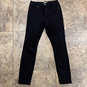 Good American Women's Black Skinny Jeans